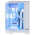 HOENGAGER Openview Gaming PC AMD Ryzen 7 9700X 8-Core 3.8GHz, 32GB DDR5 RAM, 2TB (1TB PCIe + 1TB SATA) SSD, WiFi & Bluetooth, 850W PSU,Liquid Cooler,Windows 11-RGB Prebuilt Computer-White