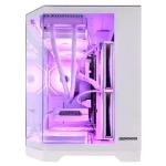 HOENGAGER Openview Gaming PC AMD Ryzen 7 9700X 8-Core 3.8GHz, 32GB DDR5 RAM, 2TB (1TB PCIe + 1TB SATA) SSD, WiFi & Bluetooth, 850W PSU,Liquid Cooler,Windows 11-RGB Prebuilt Computer-White