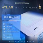 Periphio Atlas Gaming PC, Liquid Cooled AMD Ryzen 5 5600GT up to 4.4GHz with Radeon RX Vega 7 Graphics (Gaming Optimized), 16GB RAM, 1TBNVMe SSD, WiFi, Windows 11 Desktop, White, 1080p Gaming Computer