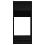 vidaXL Computer Tower Stand Black Engineered Wood 13.8x17.7x30.3 in