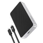 ORICO 80Gbps M.2 NVMe SSD Enclosure Silent Fanless Compatible with Thunderbolt 5/4/3/USB4 M-Key/(M&B) Key NVMe 2280 SSD Tool-Free for Mac M4 Pro/Max for Pro Creators X50 Upgraded