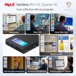 MeLE Quieter4C Fanless Mini PC with 4K Support