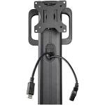 Mobile Workstation Cart with Monitor Mount and Tray