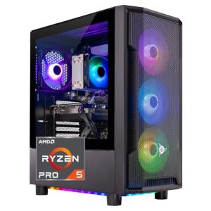 Skytech Shadow Gaming PC with Ryzen 5 & RX 6600