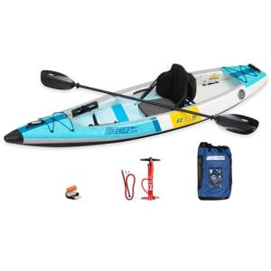 Sea Eagle EZLITE 10 Inflatable Solo Kayak Bundle