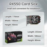 SOYO RX550 4GB GDDR5 Graphics Card for Gaming