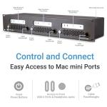 Sonnet RackMac mini (2024+) – 2U Rackmount Enclosure for 1, 2, or 3 Mac mini Computers, Pro 19-Inch Rack Mounting Solution