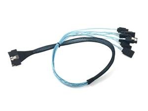 MCIO 74 Pin to 8X SATA 7P Cable (0.6M) | High-Density Storage Solution | Micro SATA