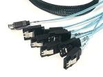 MCIO 74 Pin to 8X SATA 7P Cable (0.6M) | High-Density Storage Solution | Micro SATA