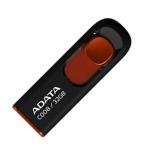 Adata C008 32GB USB 2.0 Retractable Flash Drive (Red) - Scratchproof, Dirt-Repellent - High-Speed Data Storage Solution for Students and Professionals Bundle with USB 3.0 to USB-C Adapter (20-Pack)