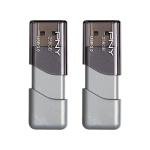 PNY P-FD256X2TBOP-MP 256GB Turbo Attaché 3 USB 3.0 Flash Drive,Silver (Pack of 2)
