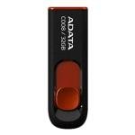 Adata C008 32GB USB 2.0 Retractable Flash Drive (Red) - Scratchproof, Dirt-Repellent - High-Speed Data Storage Solution for Students and Professionals Bundle with USB 3.0 to USB-C Adapter (10-Pack)