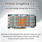 SOYO RX550 4GB GDDR5 Graphics Card for Gaming