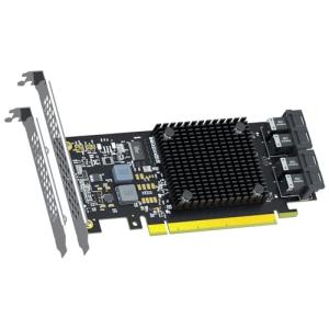 GLOTRENDS 4-Port PCIe Adapter Card for NVMe RAID