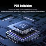 GLOTRENDS 4-Port PCIe Adapter Card for NVMe RAID