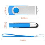20-Pack Colorful 2GB USB Flash Drives with Lanyards