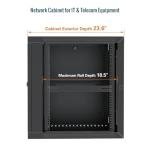 Tecmojo 12U Enclosed Wall Mount Rack Kit