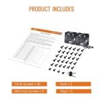 Tecmojo 12U Enclosed Wall Mount Rack Kit