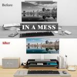 Heavy-Duty Metal Monitor Stand with Drawer