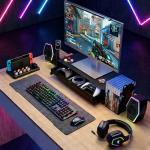 Heavy-Duty Metal Monitor Stand with Drawer