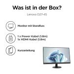 Lenovo D27-45 27" Full HD Gaming Monitor