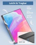 Yodoit 15.6" FHD Portable Monitor with Speakers