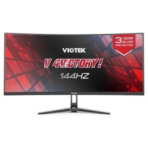 VIOTEK 34" Curved UWQHD Gaming Monitor 144Hz
