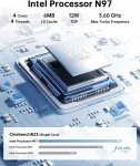 NiPoGi Mini PC E2 Intel 12th Gen 8GB RAM