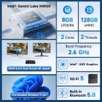 B1 Mini PC Intel N4000, 8GB RAM, Windows 11