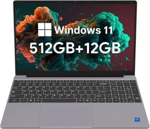 SGIN 15.6" Laptop with 12GB RAM and 512GB SSD