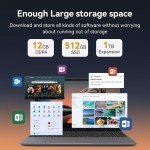 SGIN 15.6" Laptop with 12GB RAM and 512GB SSD