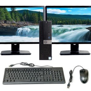 Dell i7 Desktop PC with 32GB RAM & Dual Monitors