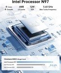 Kamrui 4K UHD Mini Office PC with Intel N95