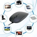 Sleek USB Optical Mouse for Laptops and Desktops