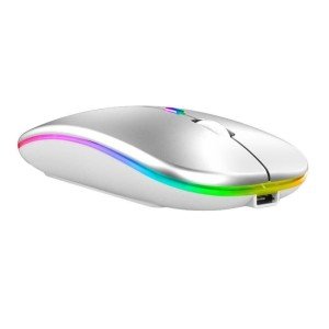 Slim Wireless Rechargeable RGB Mouse for PC