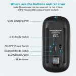 RGB Wireless Rechargeable Silent Mouse for PC