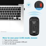 RGB Wireless Rechargeable Silent Mouse for PC