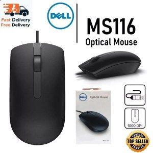 Dell Wired USB Optical Mouse for PC/Laptop