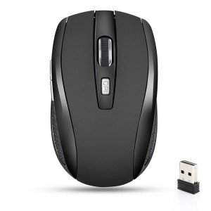 Wireless Optical Mouse with USB Receiver for PC