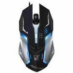 Fire LED Gaming Mouse - 4 Silent Buttons, 1600 DPI