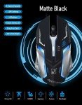 Fire LED Gaming Mouse - 4 Silent Buttons, 1600 DPI