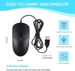 USB 2.0 Wired Optical Mouse for PC & Laptop