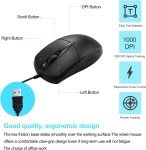 USB 2.0 Wired Optical Mouse for PC & Laptop