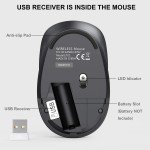 Silent 2.4GHz Wireless Optical Mouse with Receiver