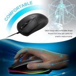 USB 2.0 Wired Optical Mouse for PC & Laptop