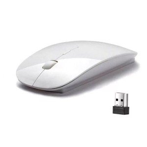Wireless Optical Mouse for Mac and PC - White