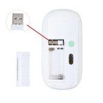 Wireless Optical Mouse for Mac and PC - White