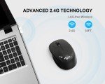 Silent 2.4GHz Wireless Optical Mouse with Receiver