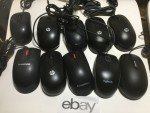 Lot of 10 USB Optical Mice - Lenovo, HP, Logitech