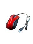 Red USB Optical Wired Mouse for PC & Laptop